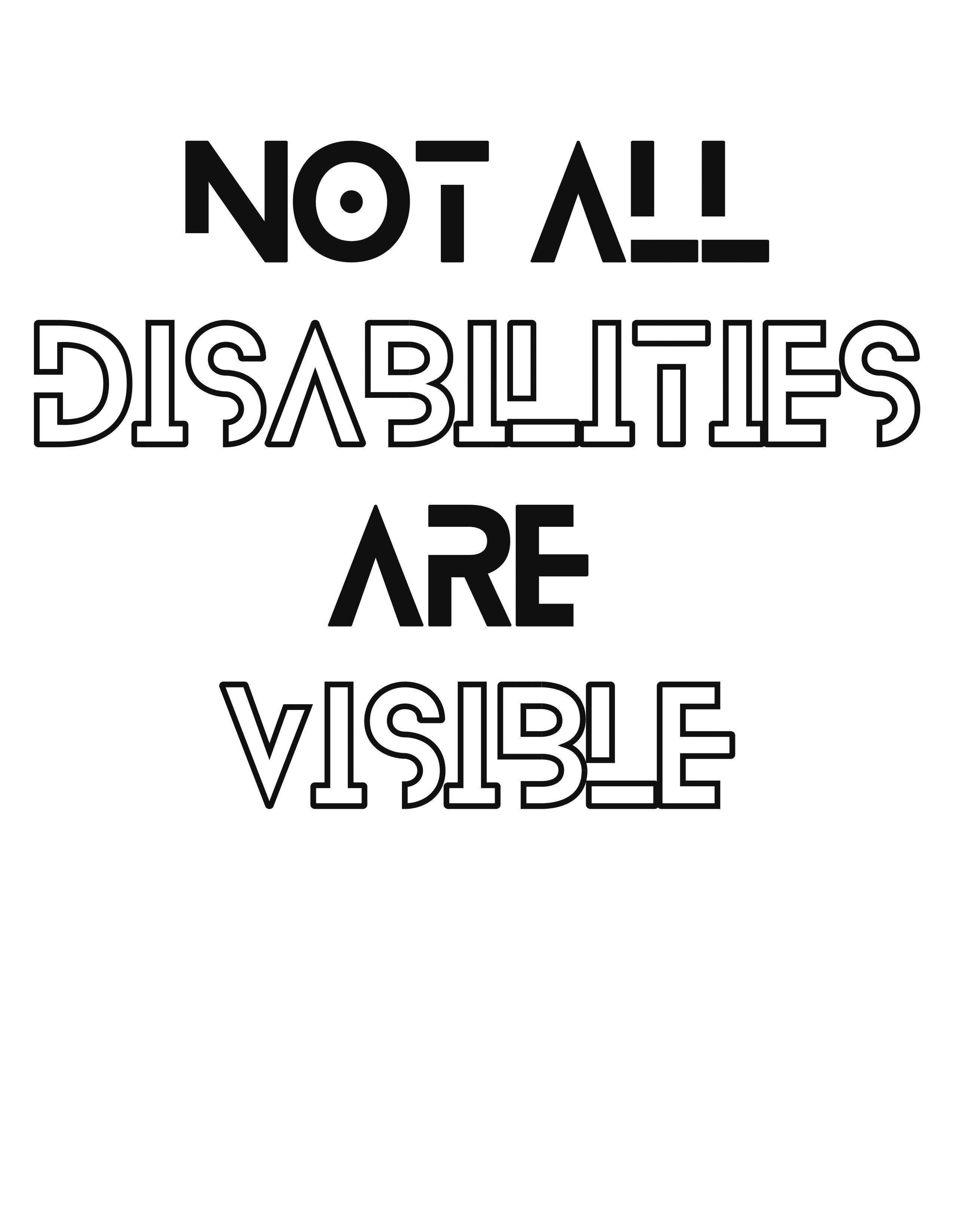 Not All Disabilities Are Visible