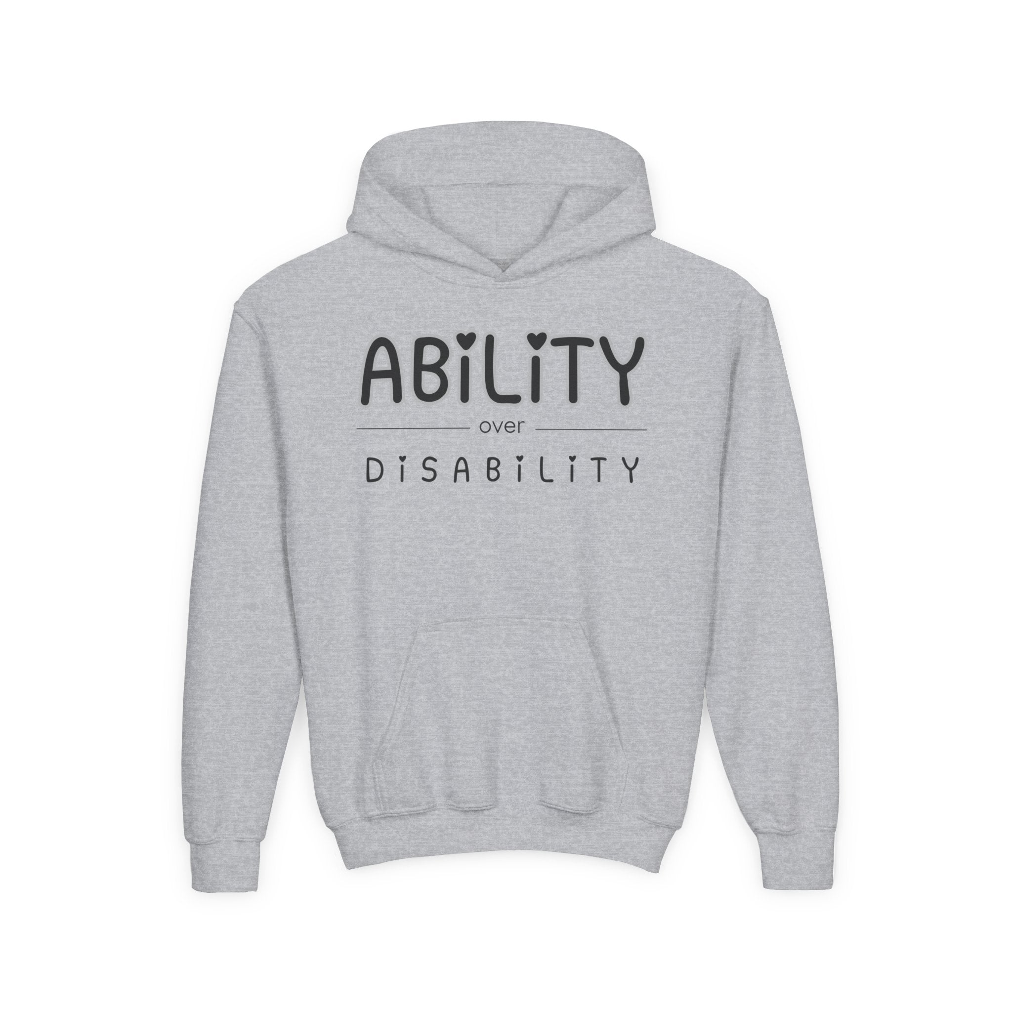 “Ability Over Disability” Youth Hoodie