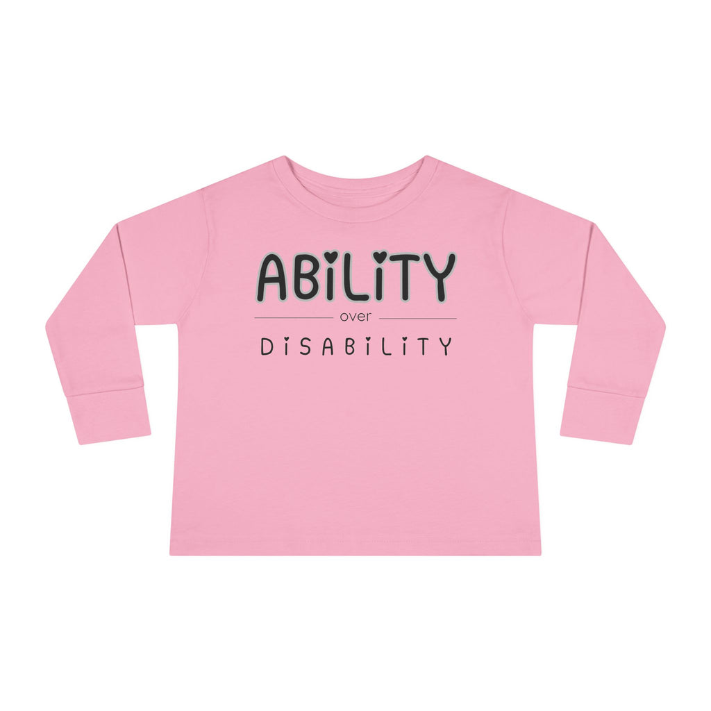 “Ability Over Disability” Toddler Long Sleeve