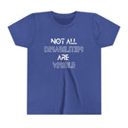 "Not All Disabilities Are Visible" Youth Tee