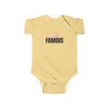 “G-Tube Famous” Infant Short Sleeve Onesie