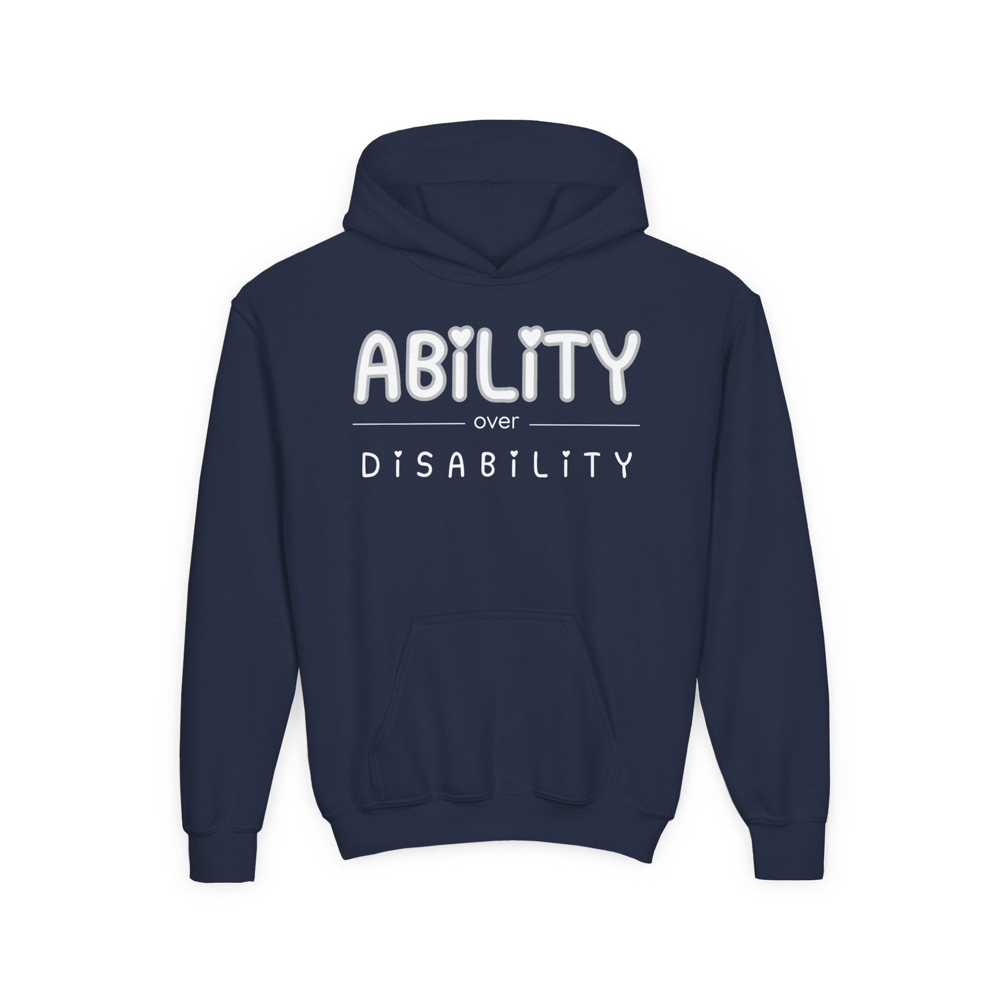 “Ability Over Disability” Youth Hoodie