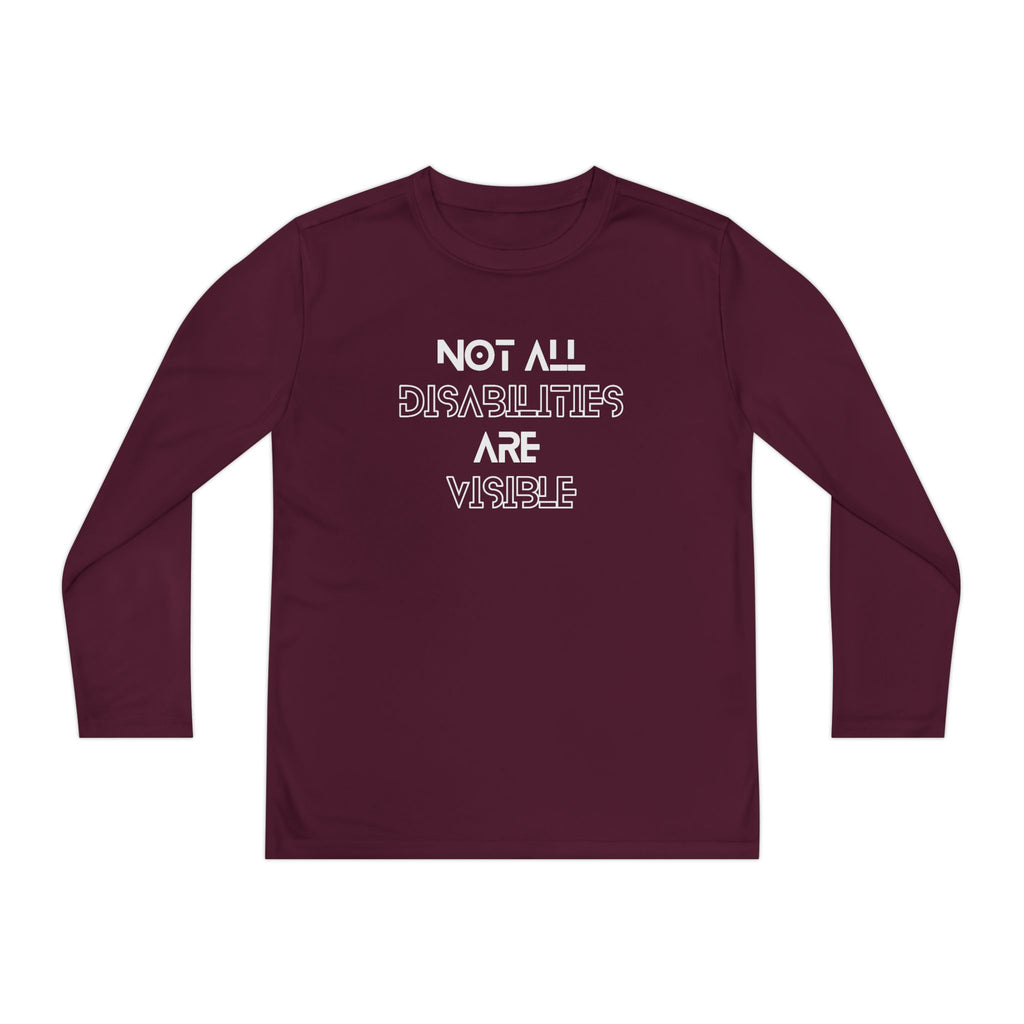 “Not All Disabilities Are Visible” Youth Long Sleeve