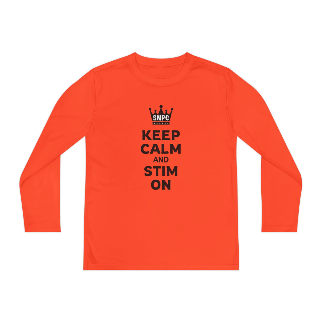 “Keep Calm & Stim On” Youth Long Sleeve