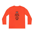“Keep Calm & Stim On” Youth Long Sleeve