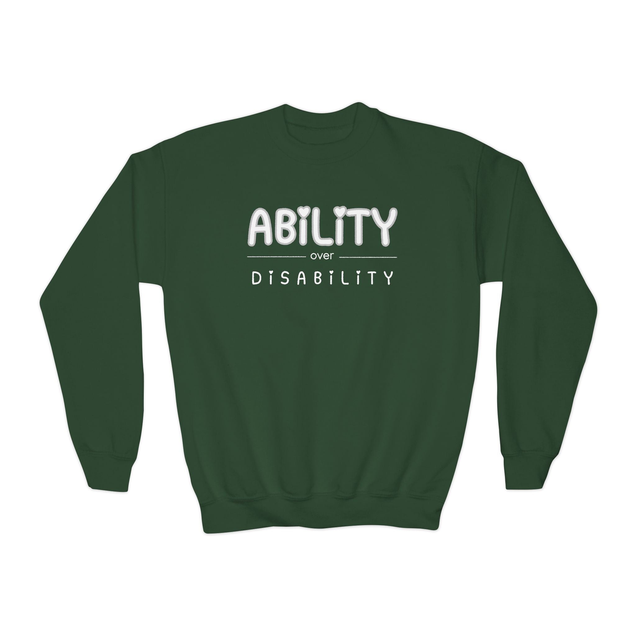 “Ability Over Disability” Youth Sweater