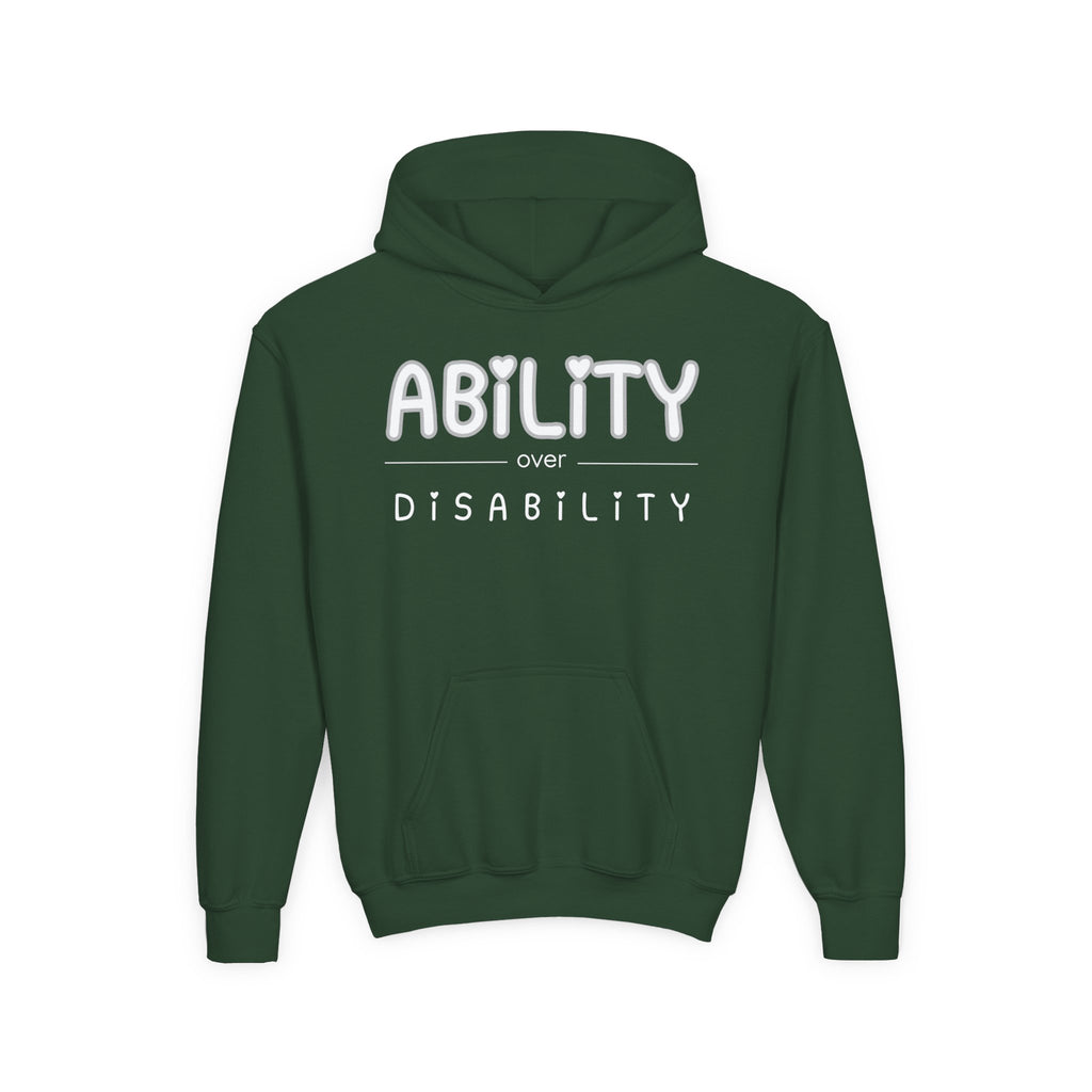“Ability Over Disability” Youth Hoodie