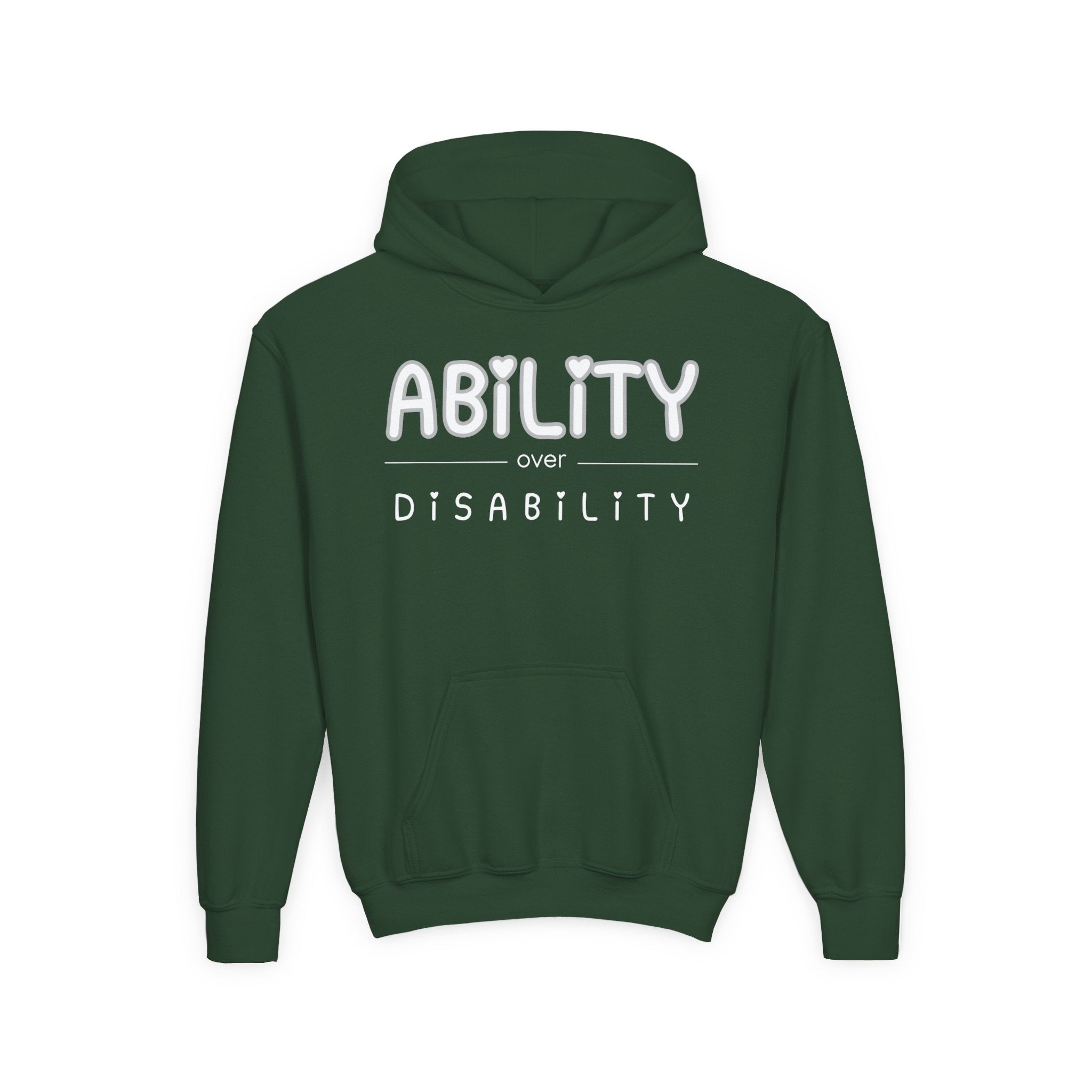 “Ability Over Disability” Youth Hoodie