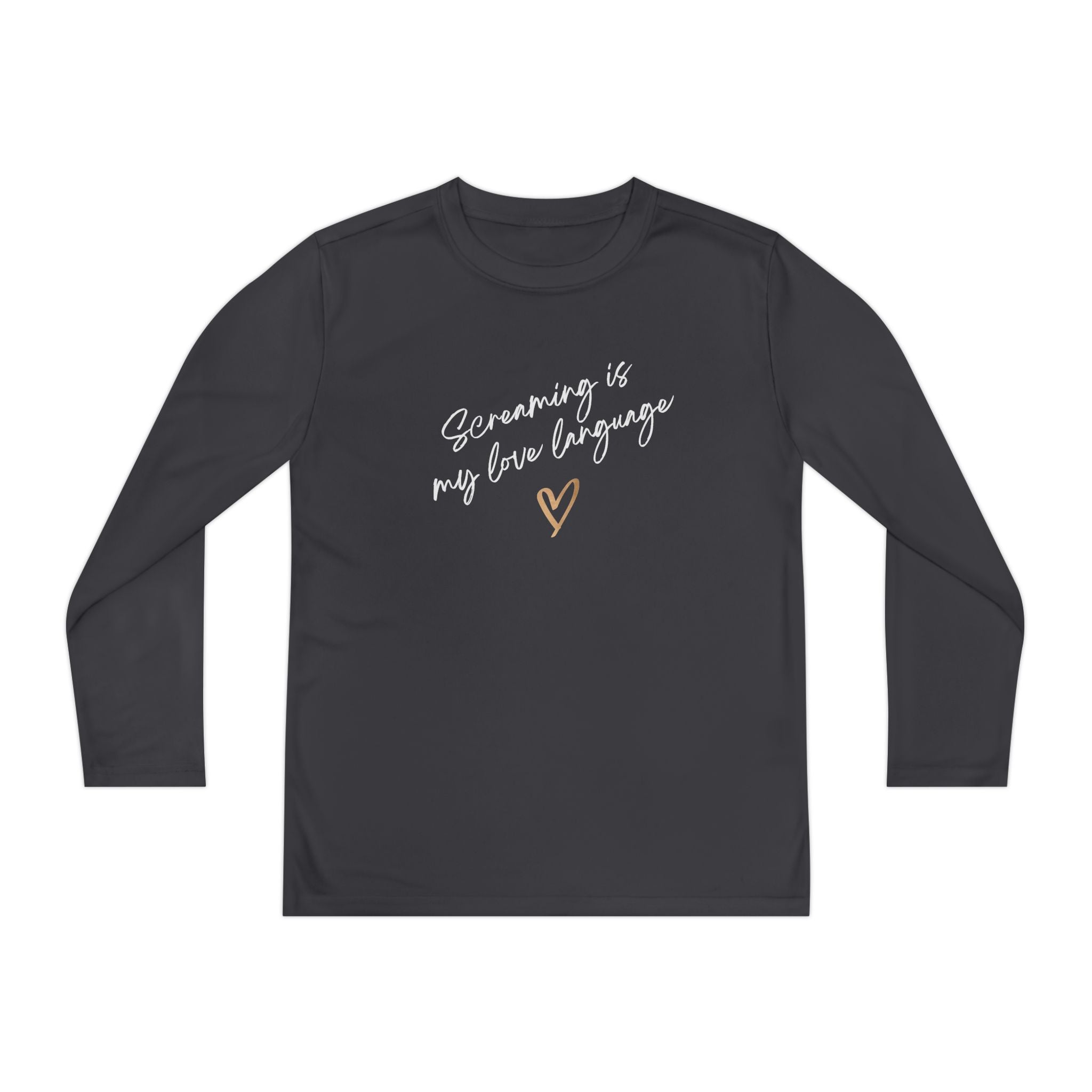 “Screaming Is My Love Language” Youth Long Sleeve