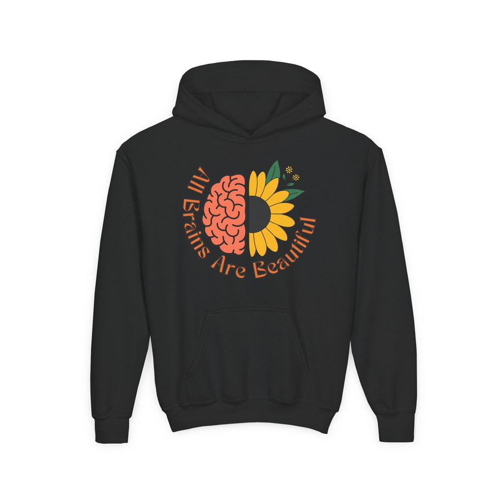 “All Brains Are Beautiful” Youth Hoodie