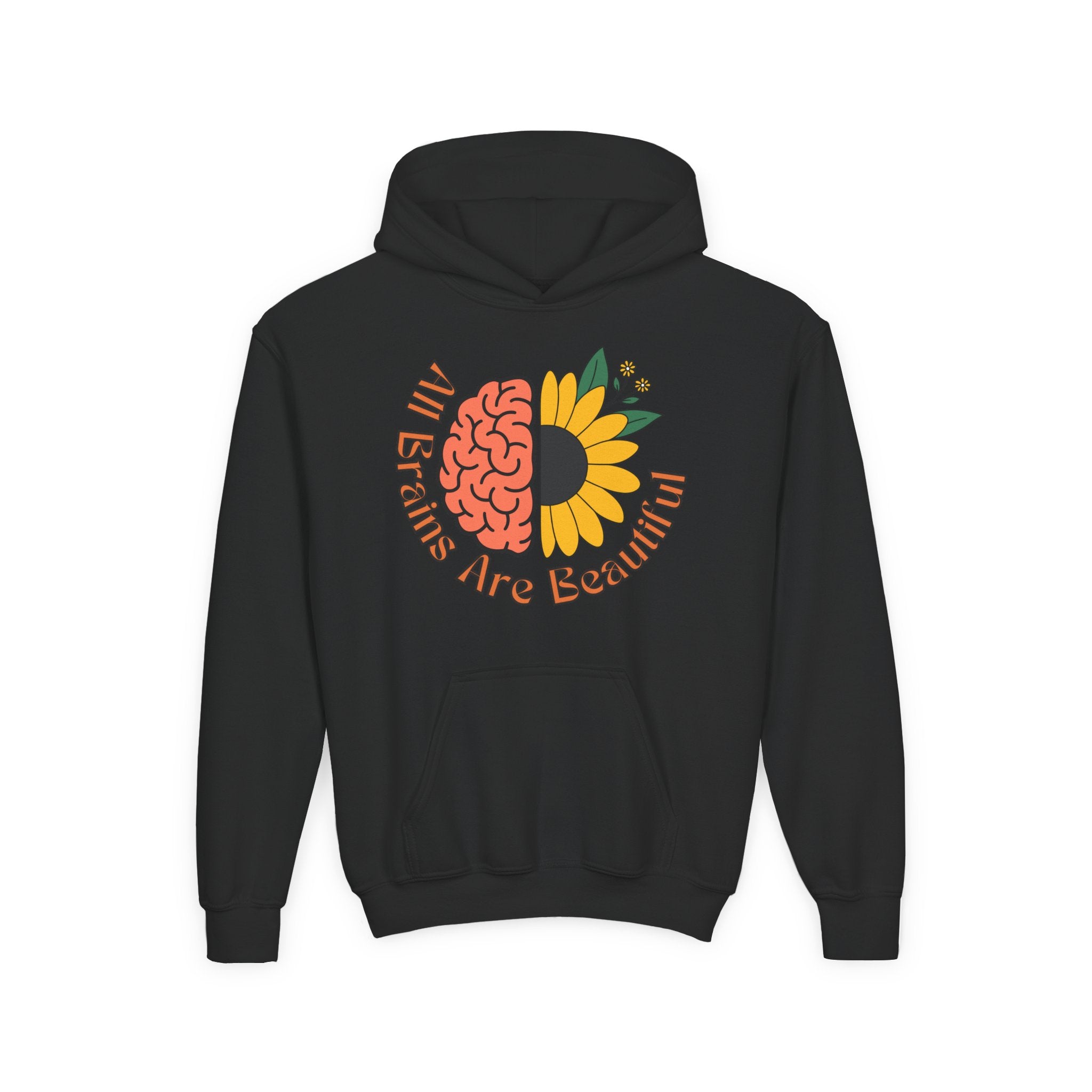 “All Brains Are Beautiful” Youth Hoodie