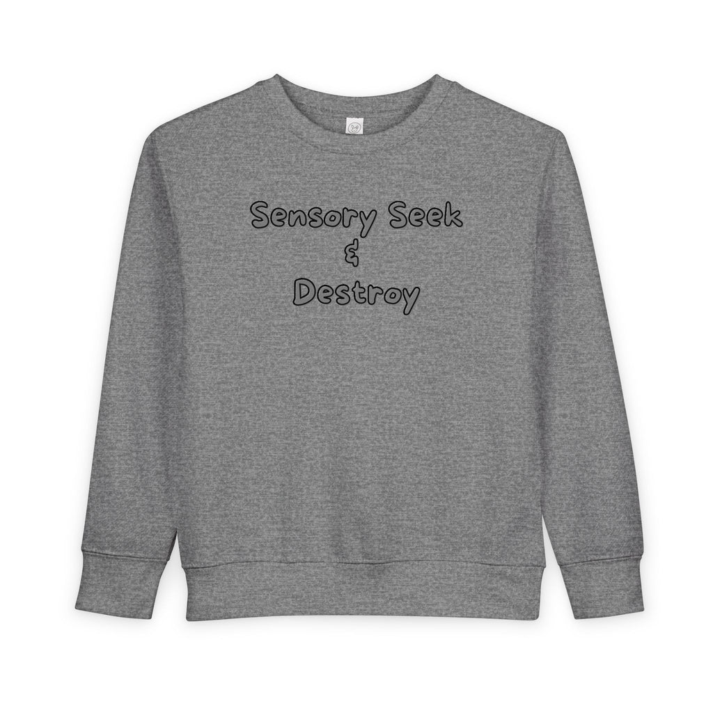 “Sensory Seek & Destroy” Toddler Sweater