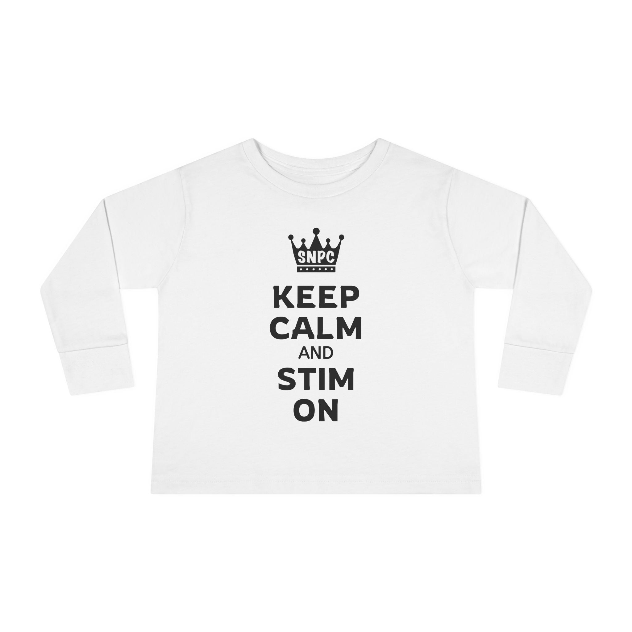 “Keep Calm & Stim On” Toddler Long Sleeve