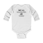 “Not All Disabilities Are Visible” Infant Long Sleeve Onesie