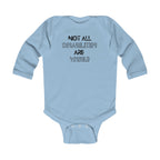 “Not All Disabilities Are Visible” Infant Long Sleeve Onesie