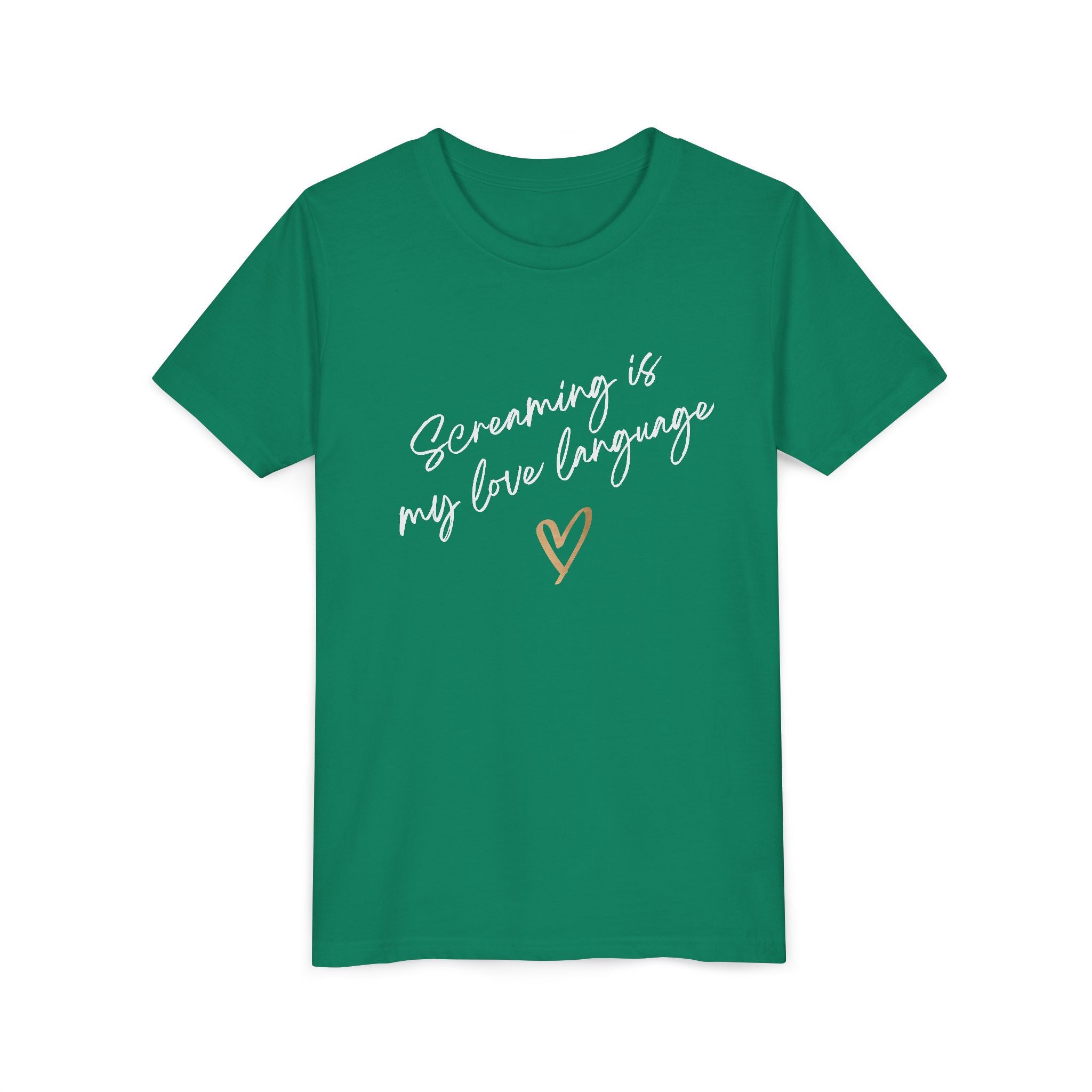 “Screaming Is My Love Language” Youth Tee