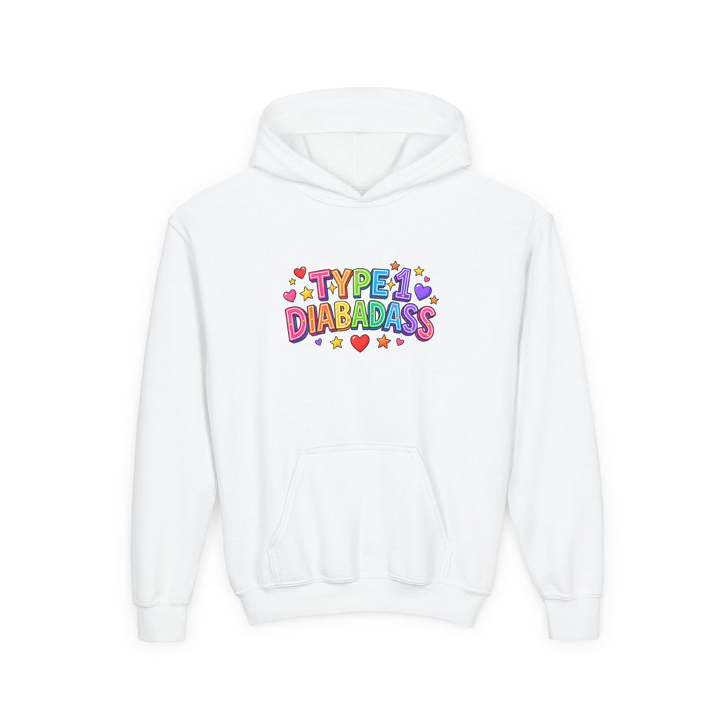 “Type 1 Diabadass” Youth Hoodie