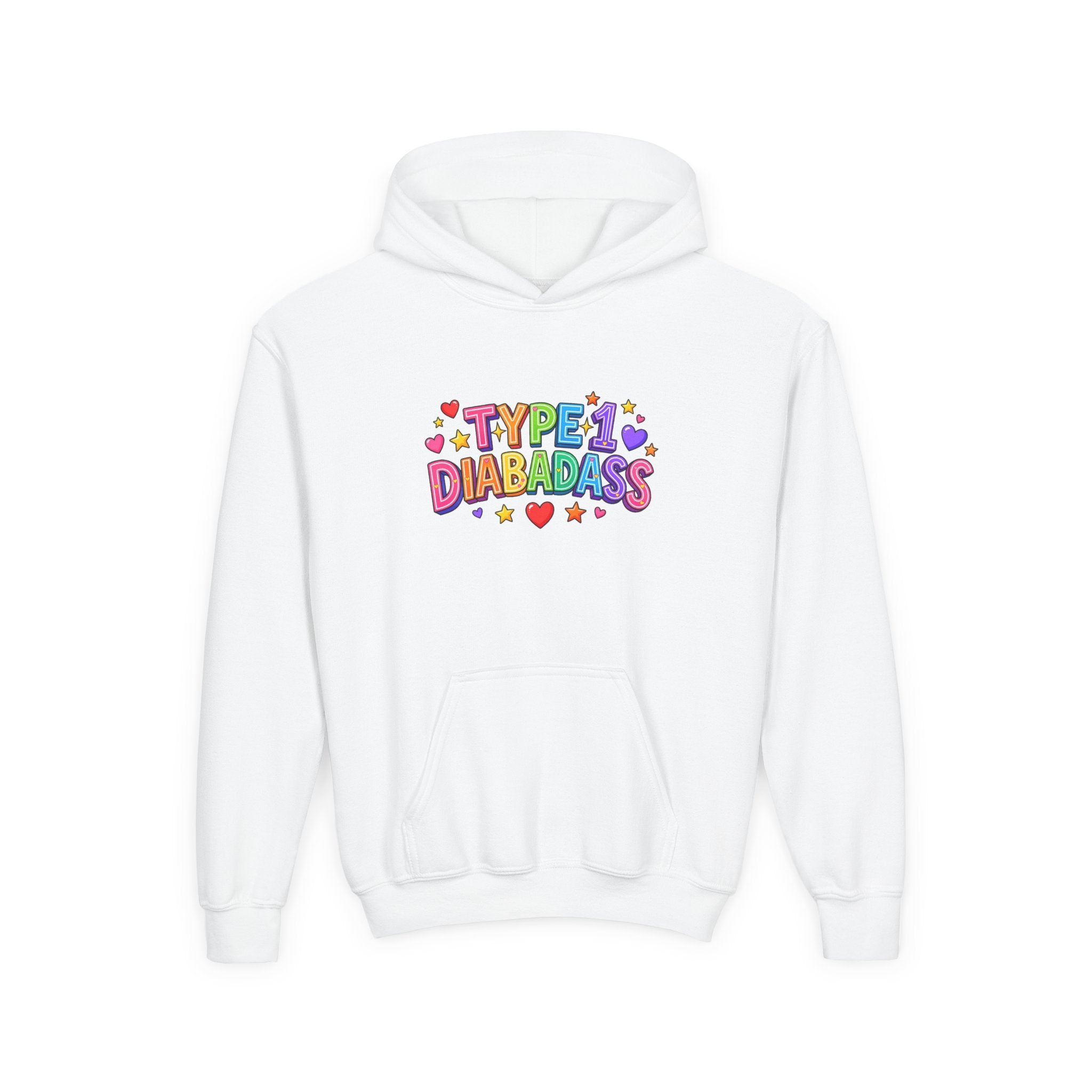 “Type 1 Diabadass” Youth Hoodie