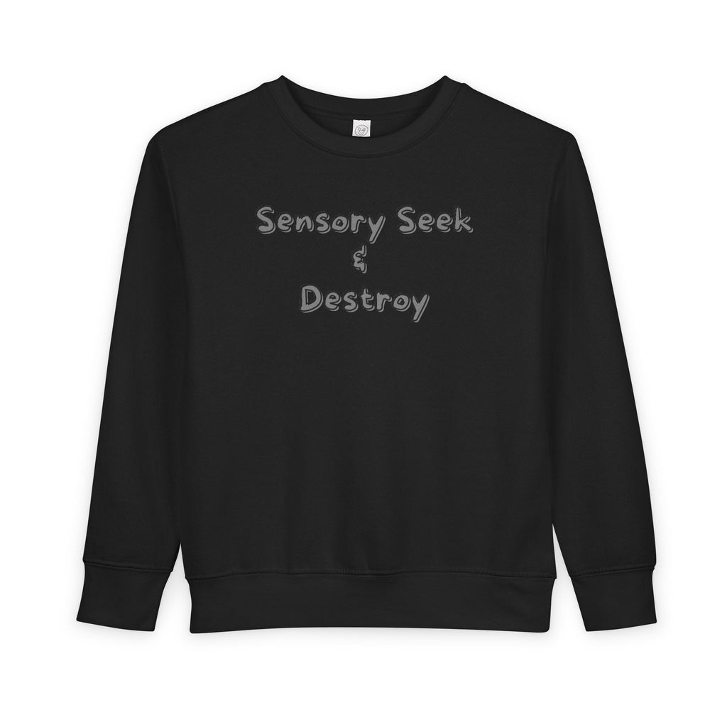 “Sensory Seek & Destroy” Toddler Sweater