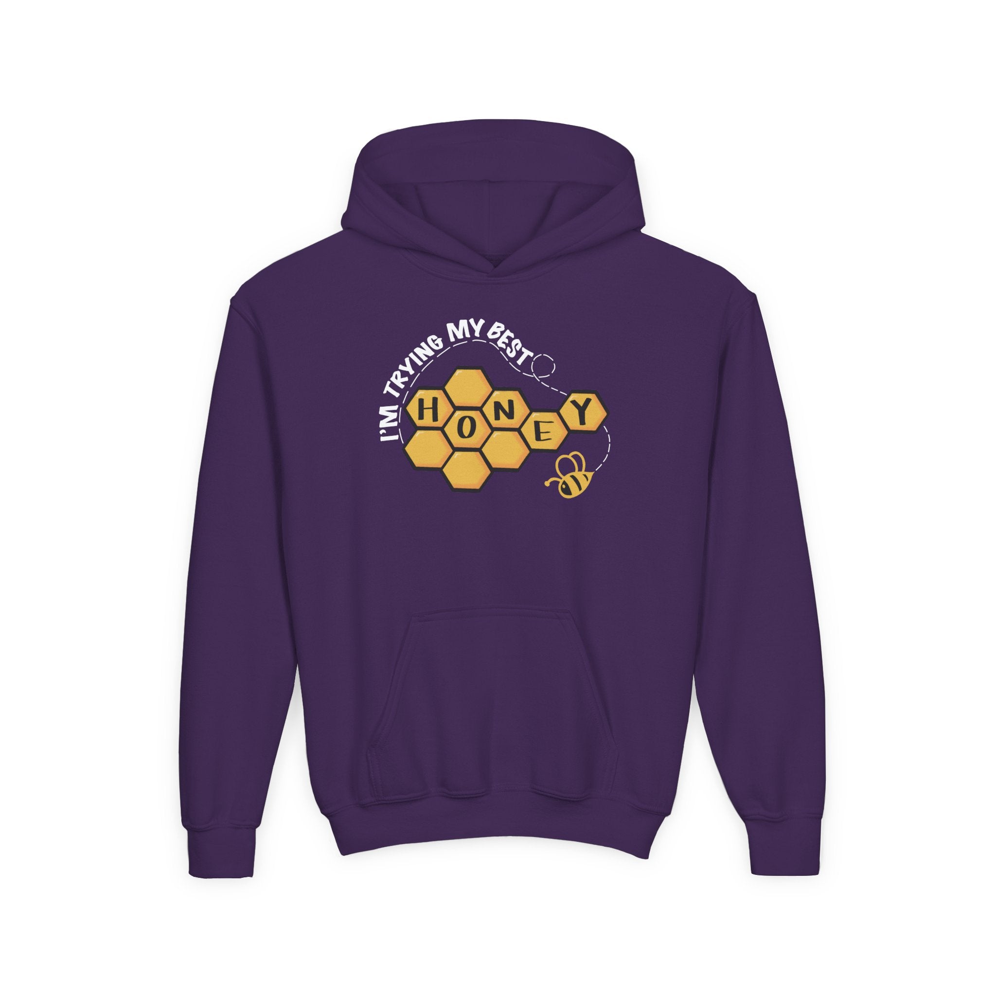 “I’m Trying My Best Honey” Youth Hoodie