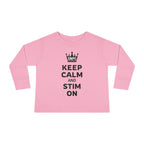 “Keep Calm & Stim On” Toddler Long Sleeve