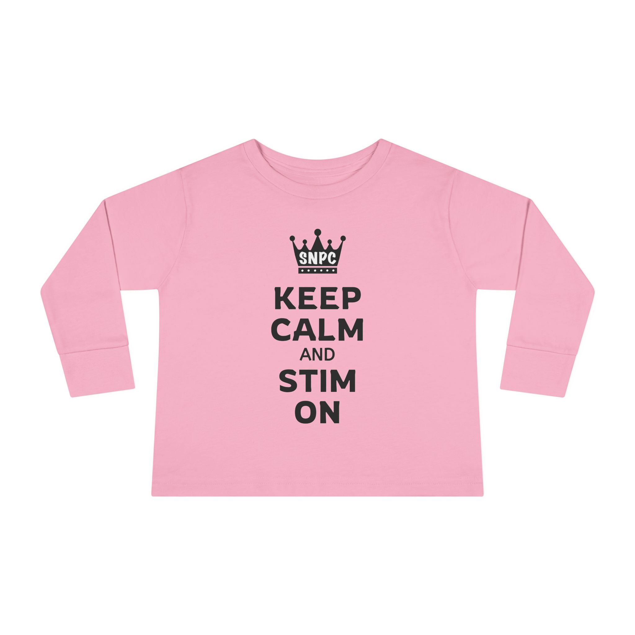 “Keep Calm & Stim On” Toddler Long Sleeve