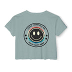 “Coffee, Therapies & IEP’s, Special Needs Mama” Women’s Crop Top