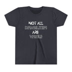"Not All Disabilities Are Visible" Youth Tee