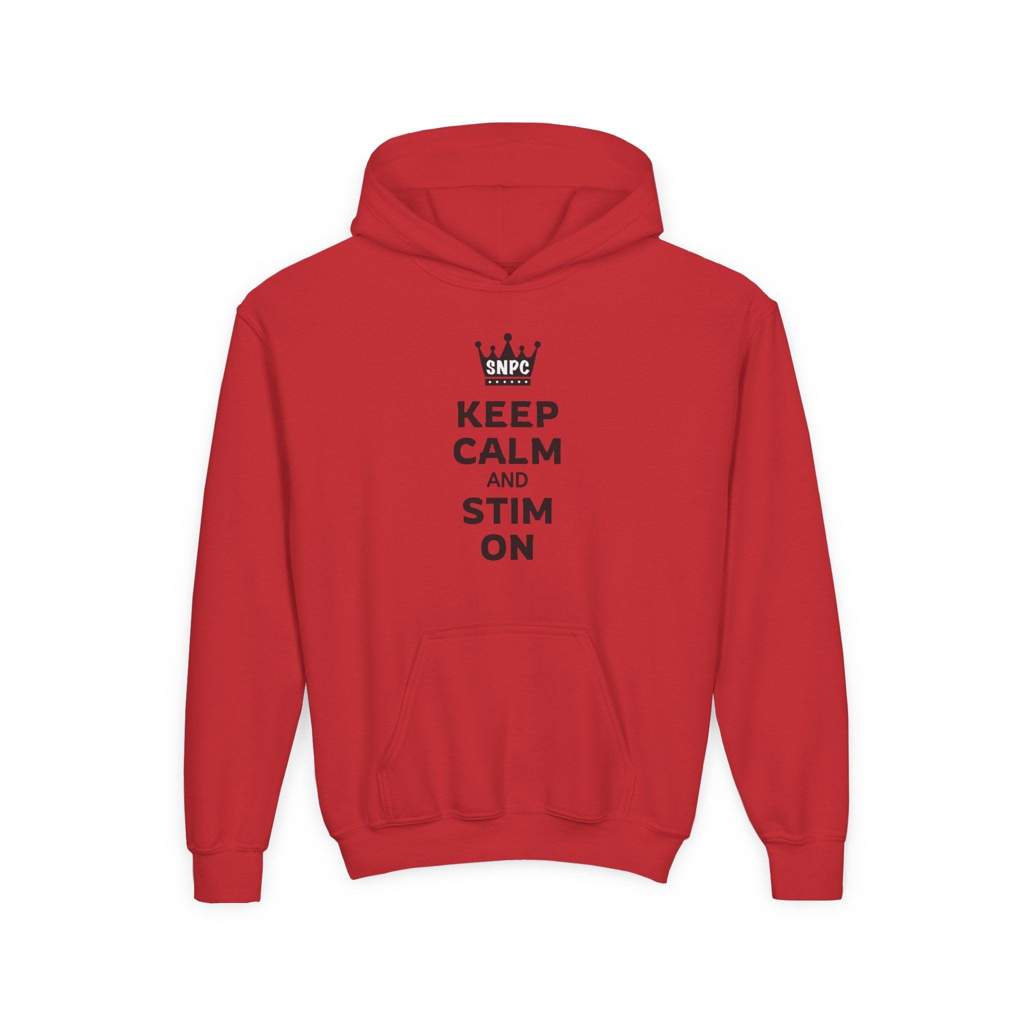“Keep Calm & Stim On” Youth Hoodie
