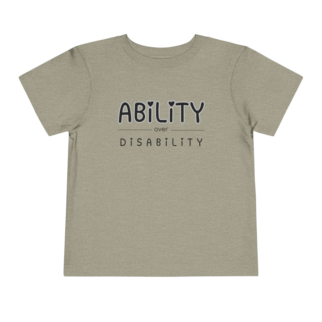 "Ability Over Disability" Toddler Tee