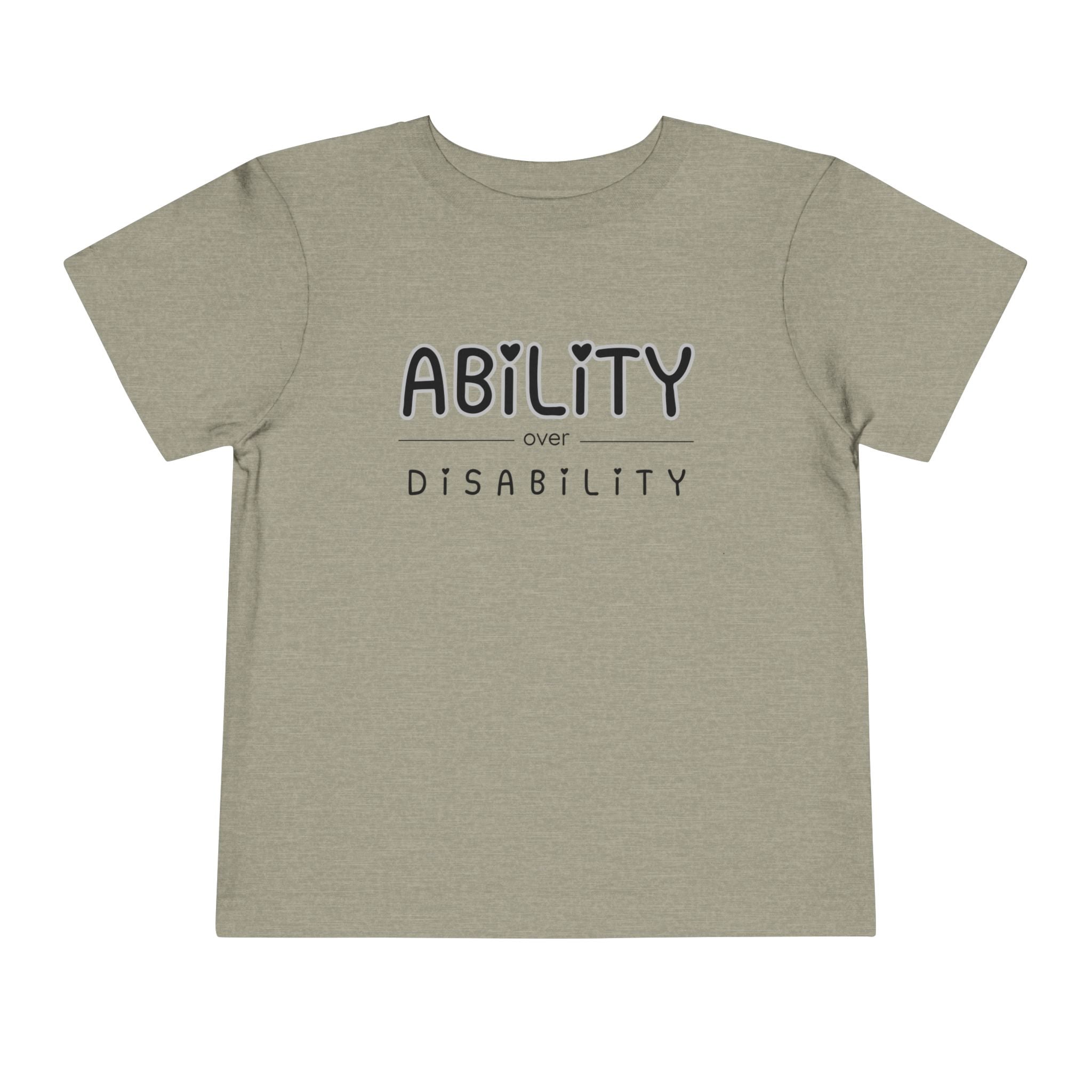"Ability Over Disability" Toddler Tee
