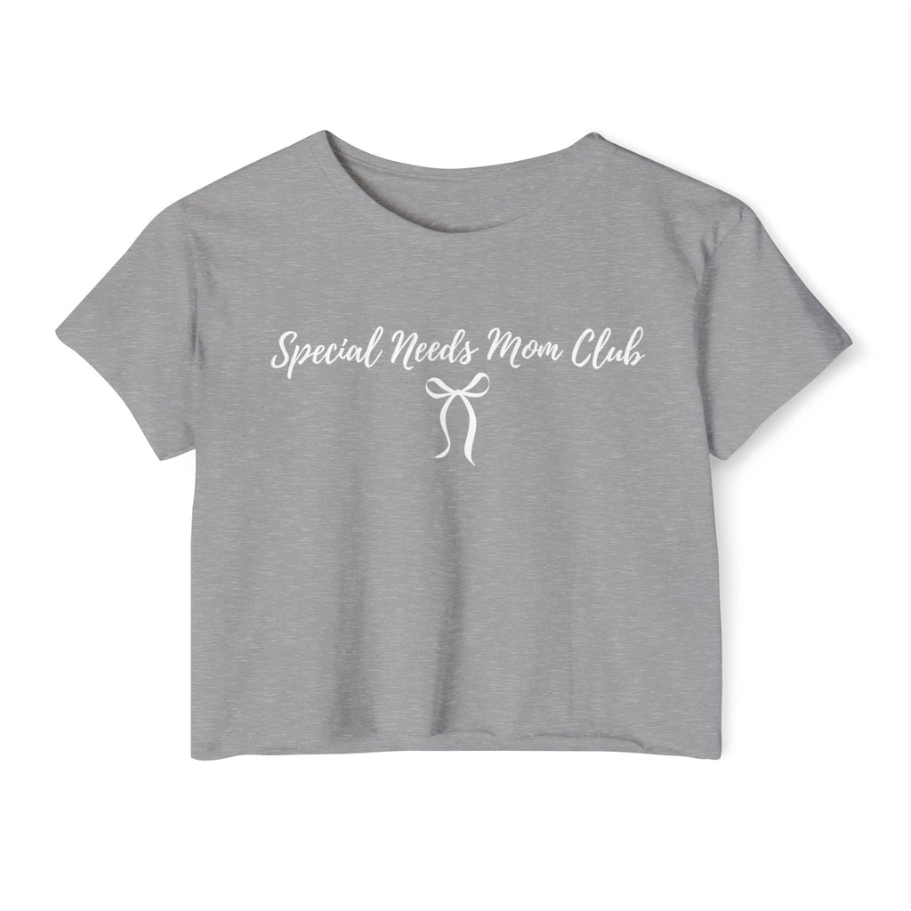 “Special Needs Mom Club” Women’s Crop Top