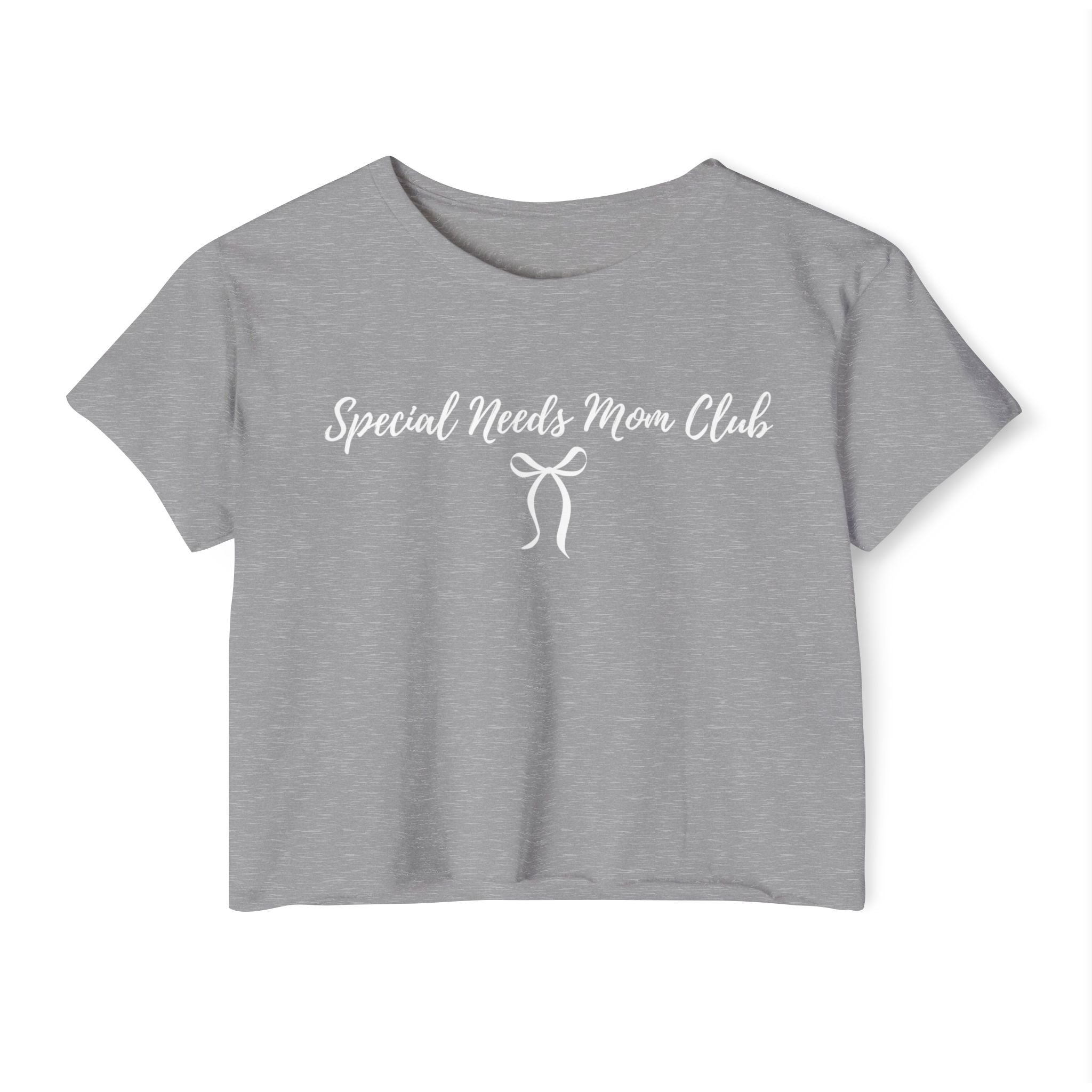 “Special Needs Mom Club” Women’s Crop Top