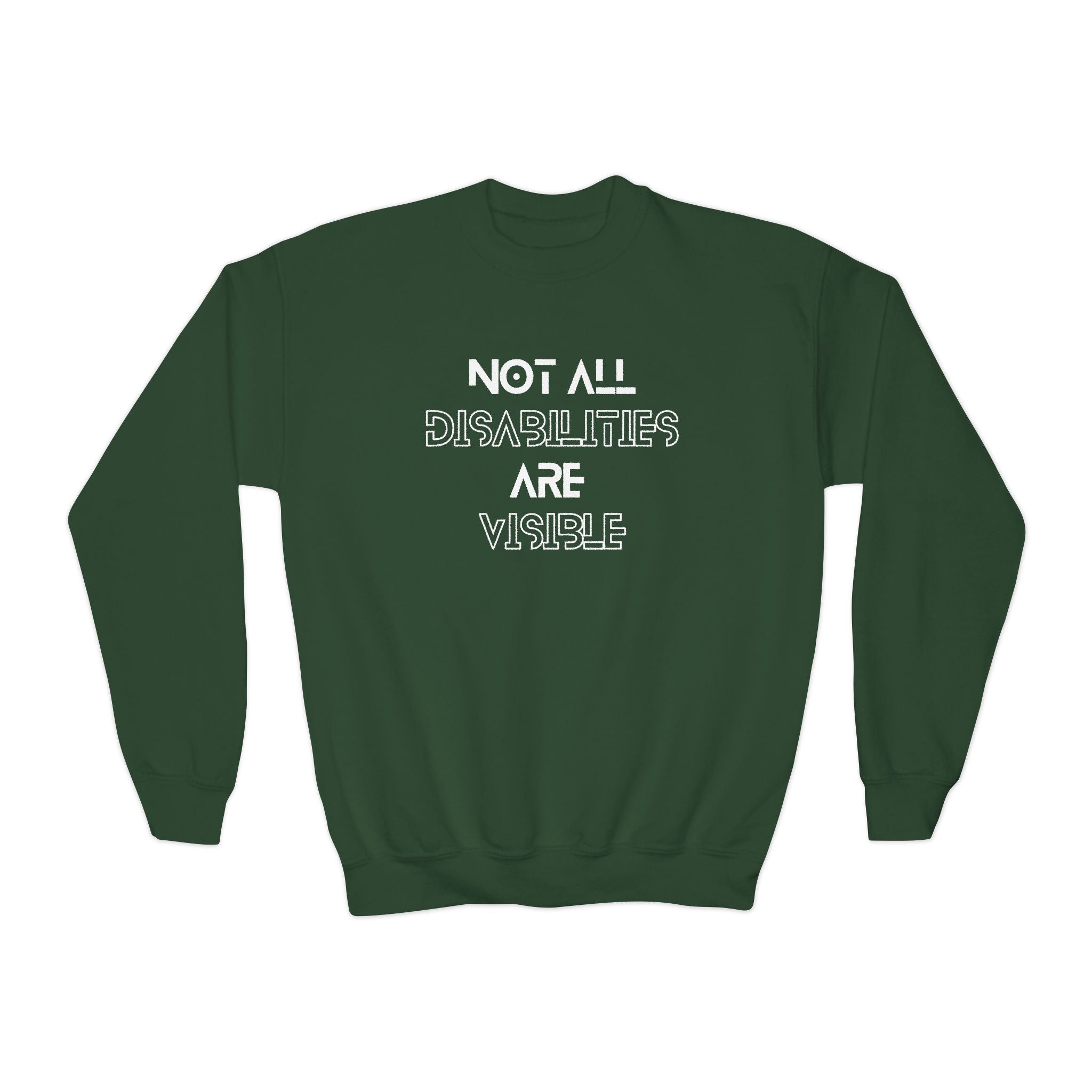 “Not All Disabilities Are Visible” Youth Sweater