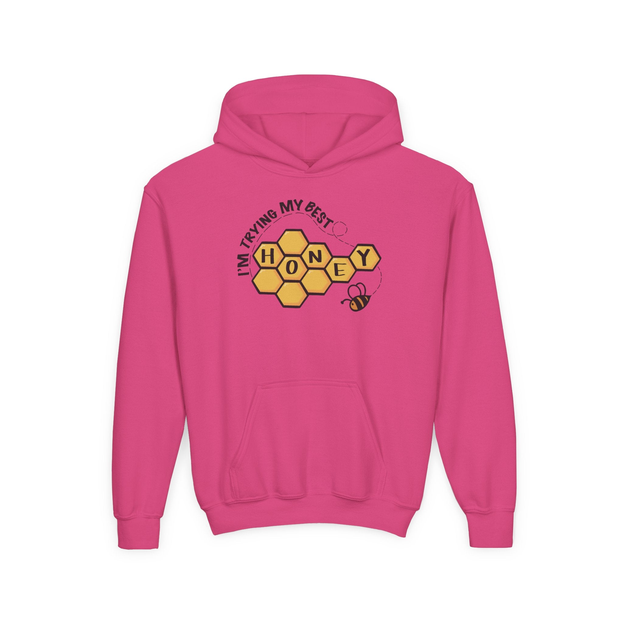 “I’m Trying My Best Honey” Youth Hoodie