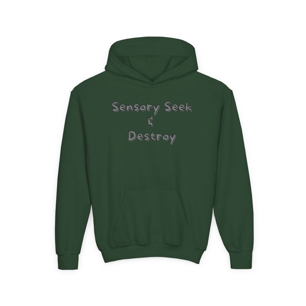 “Sensory Seek & Destroy” Youth Hoodie