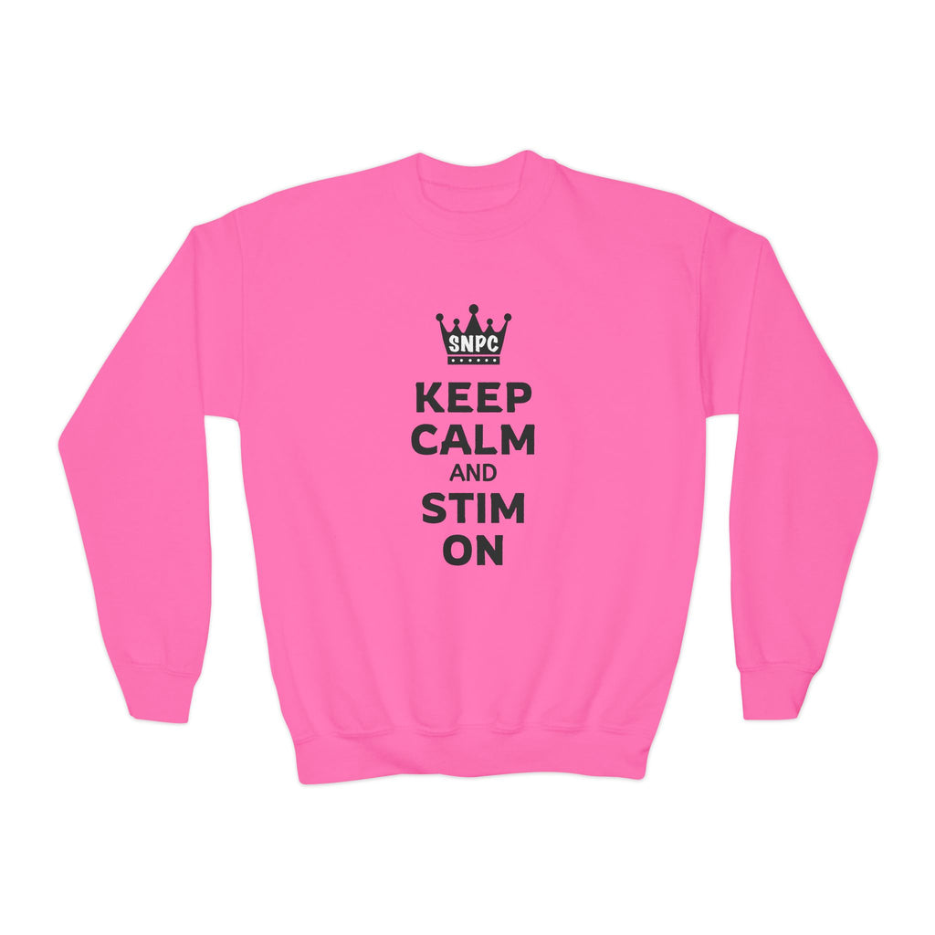 “Keep Calm & Stim On” Youth Sweater