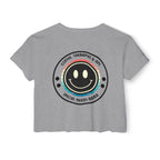 “Coffee, Therapies & IEP’s, Special Needs Mama” Women’s Crop Top