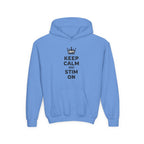 “Keep Calm & Stim On” Youth Hoodie