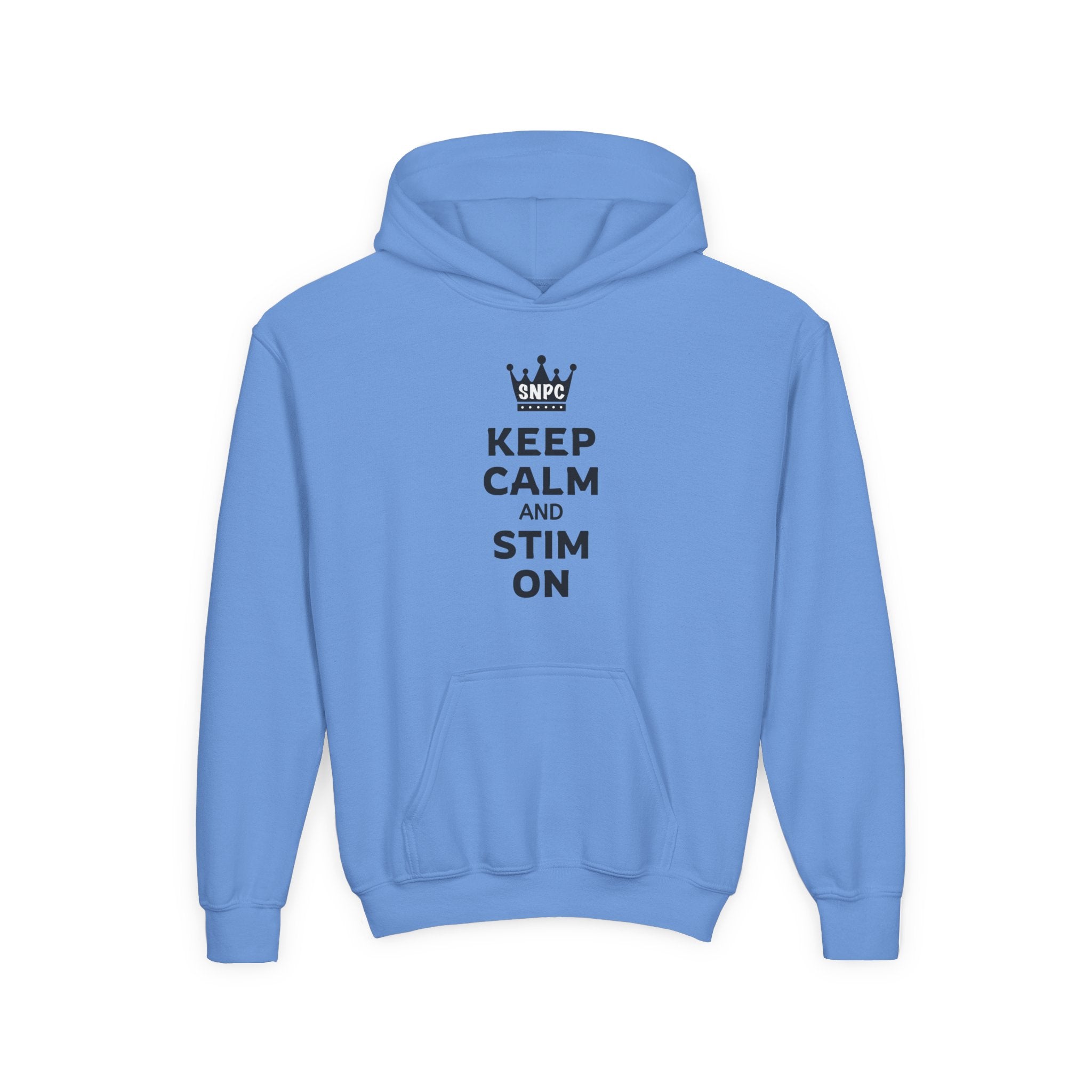 “Keep Calm & Stim On” Youth Hoodie