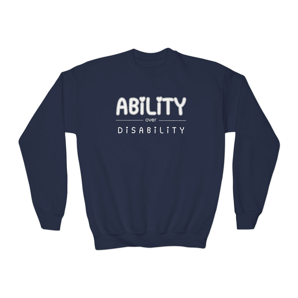 “Ability Over Disability” Youth Sweater