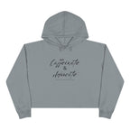 “Caffeinate & Advocate” Women’s Cropped Hoodie