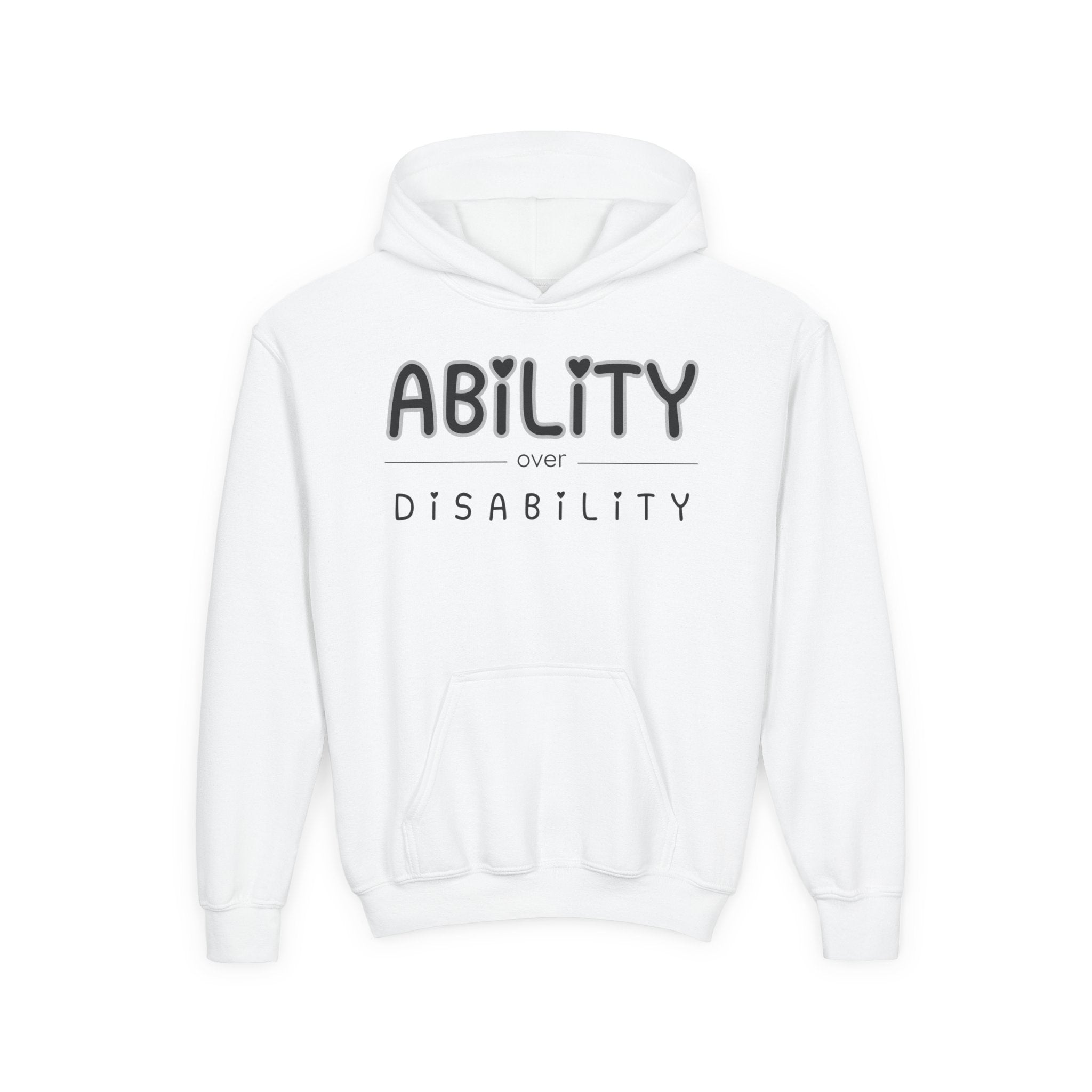 “Ability Over Disability” Youth Hoodie
