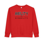 “Ability Over Disability” Toddler Sweater