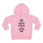 “Keep Calm & Stim On” Toddler Hoodie