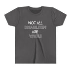 "Not All Disabilities Are Visible" Youth Tee