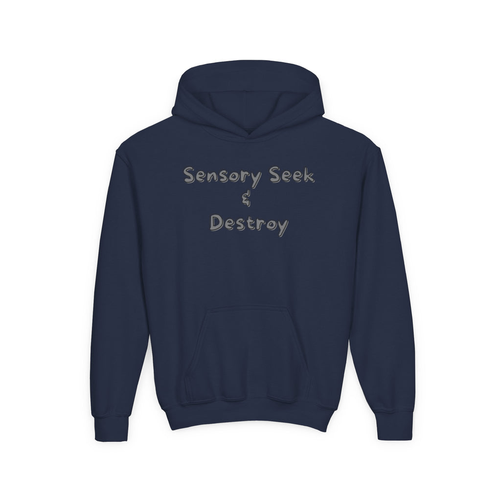 “Sensory Seek & Destroy” Youth Hoodie