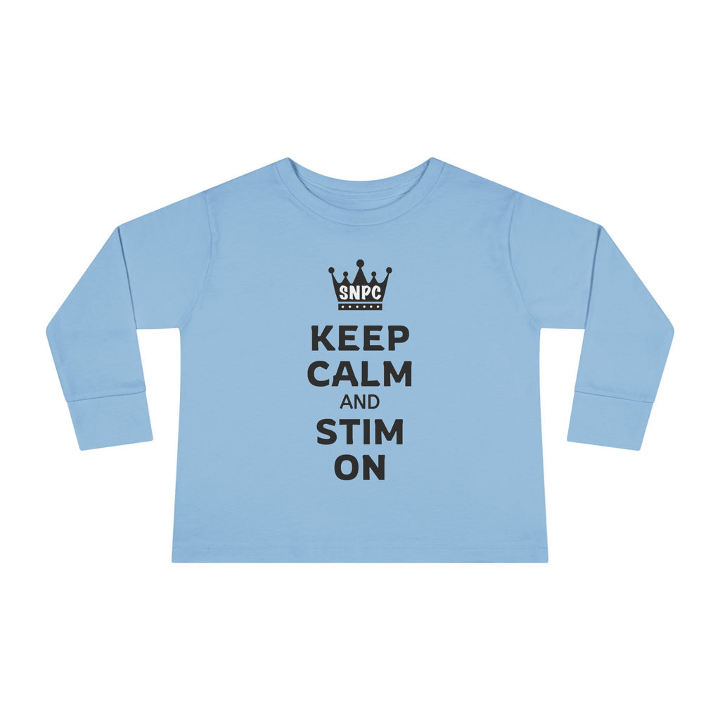 “Keep Calm & Stim On” Toddler Long Sleeve