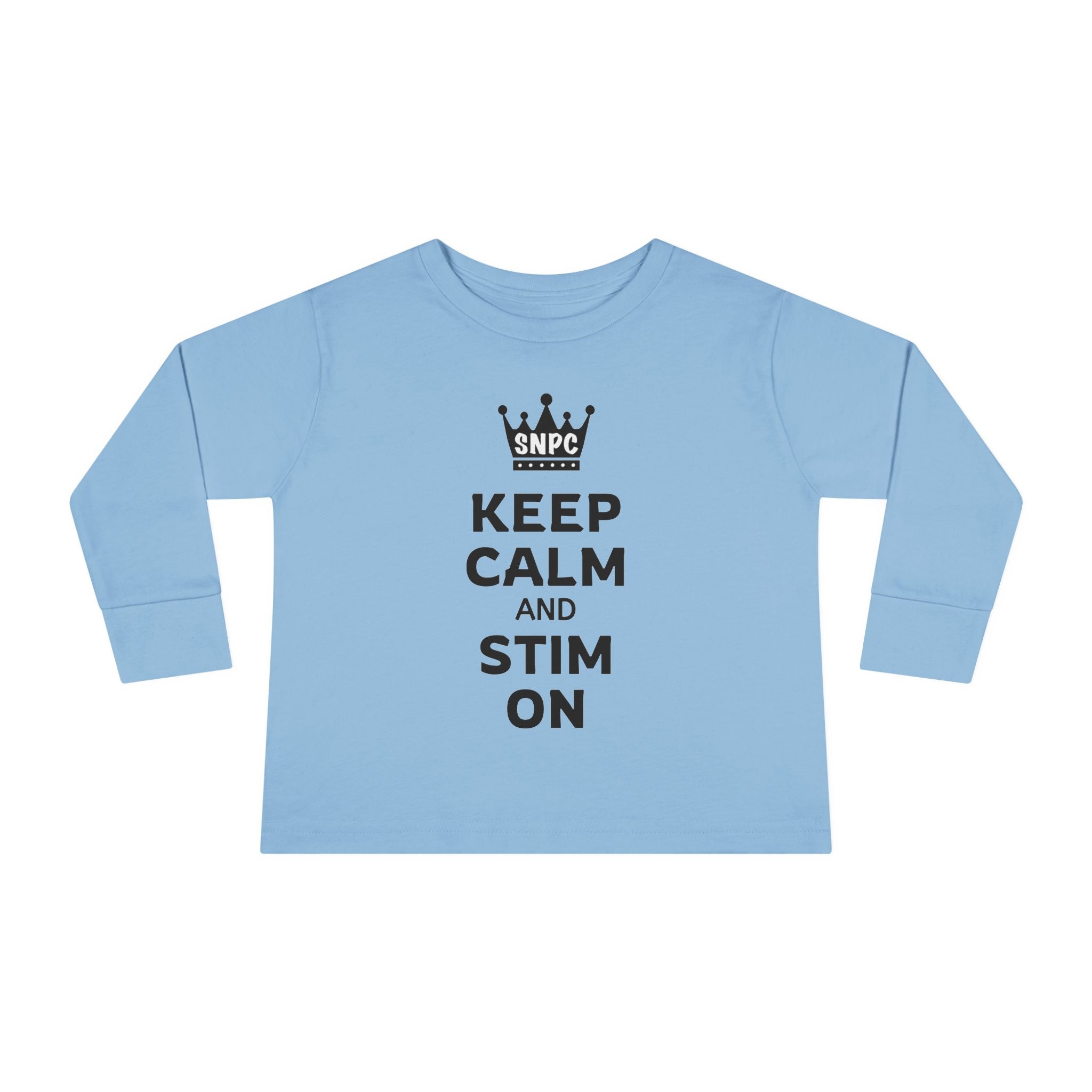 “Keep Calm & Stim On” Toddler Long Sleeve