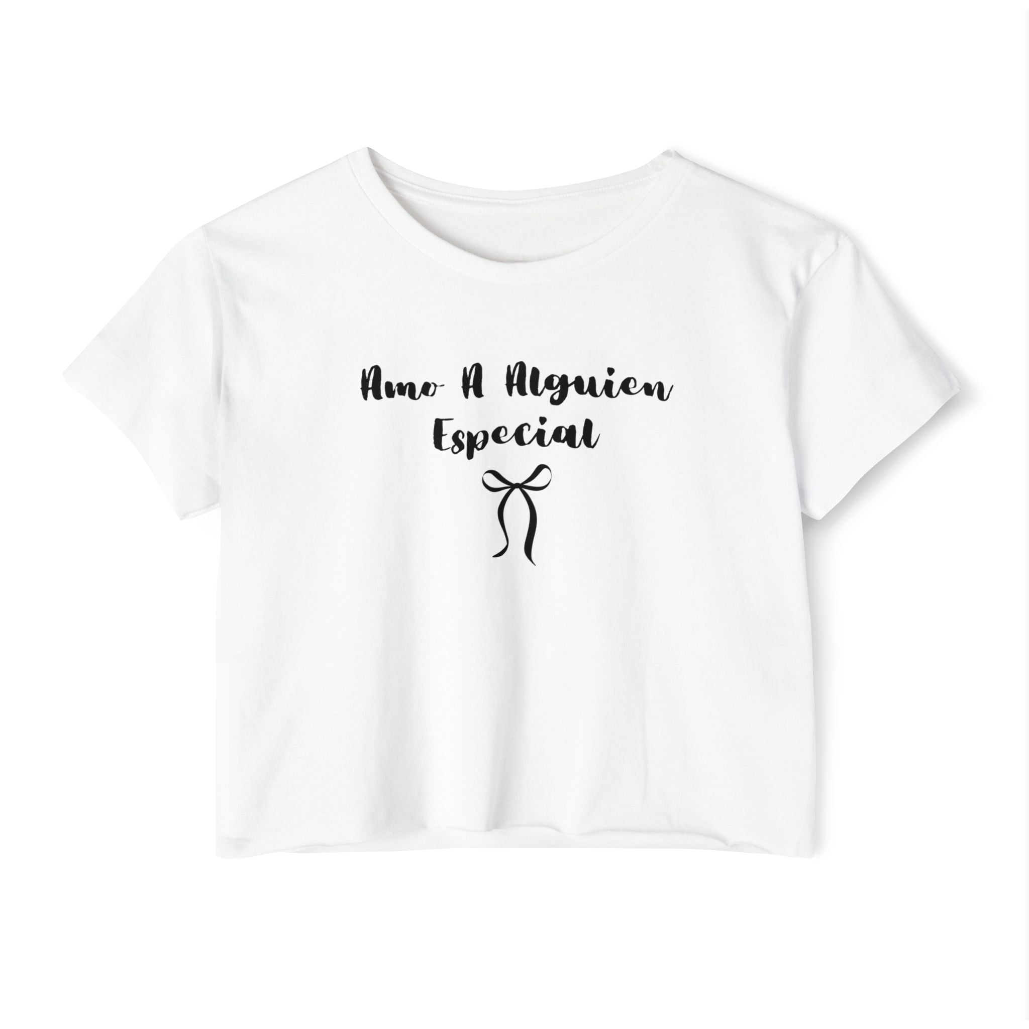 “Amo A Alguien Especial” Women’s Crop Top
